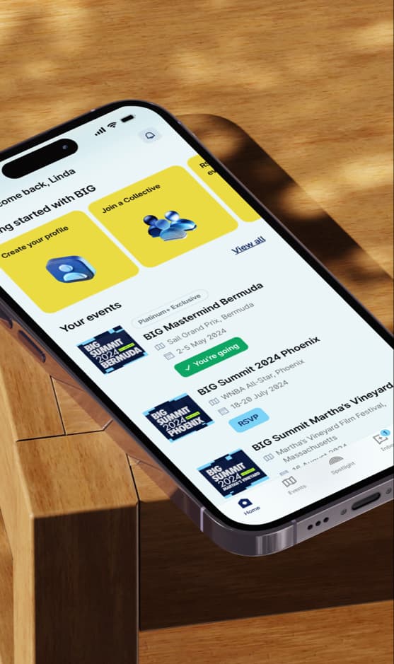 BIG App Mockup